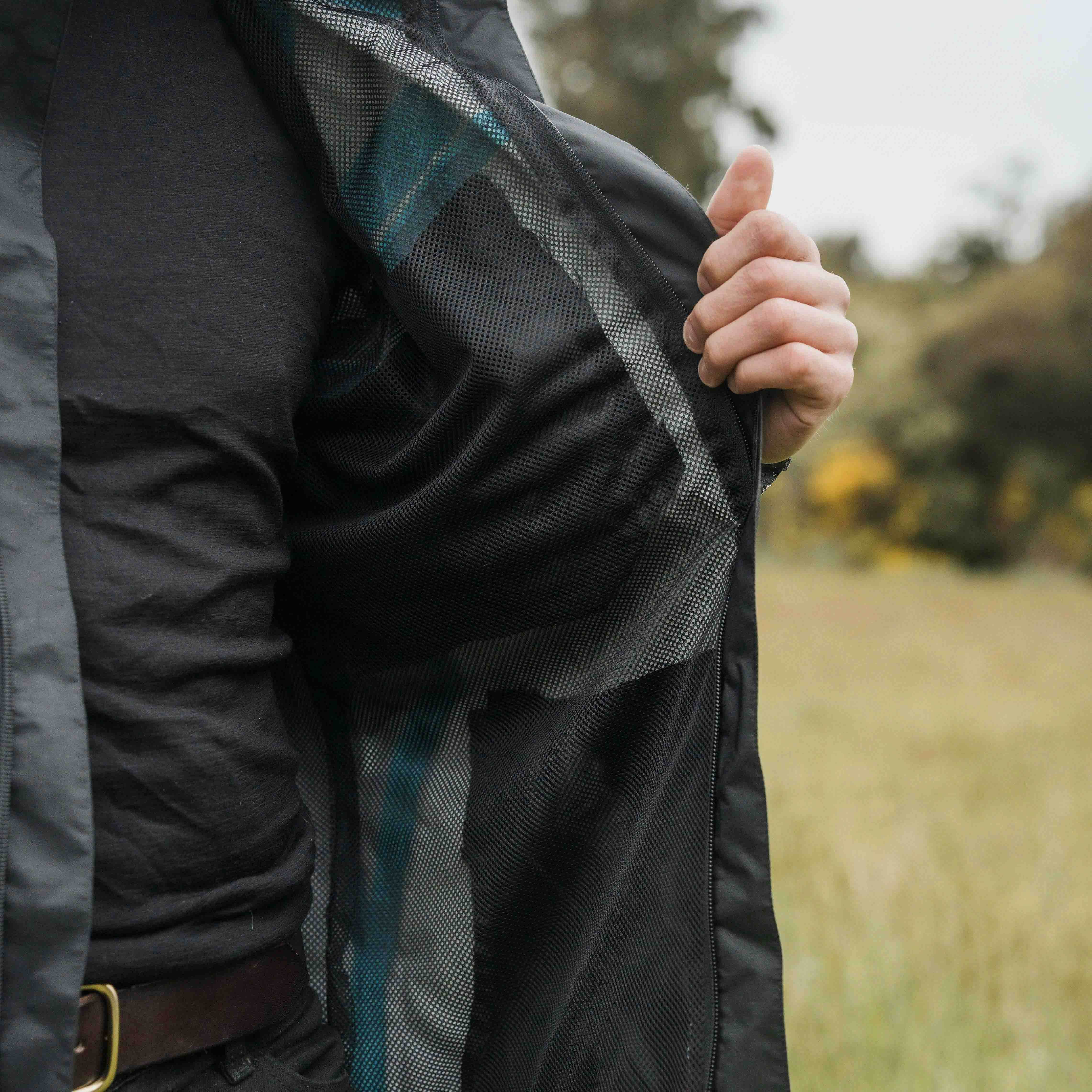 Ventura Waterproof Rain Jacket Men Black Grey – Mount Kiwi