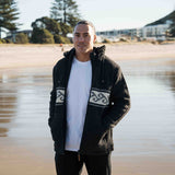 Mens Koru NZ Wool Jacket - Charcoal