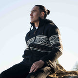 Mens Te Anau NZ Wool Jacket - Charcoal