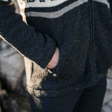 Mens Whale Bay NZ Wool Jacket - Cream Mix