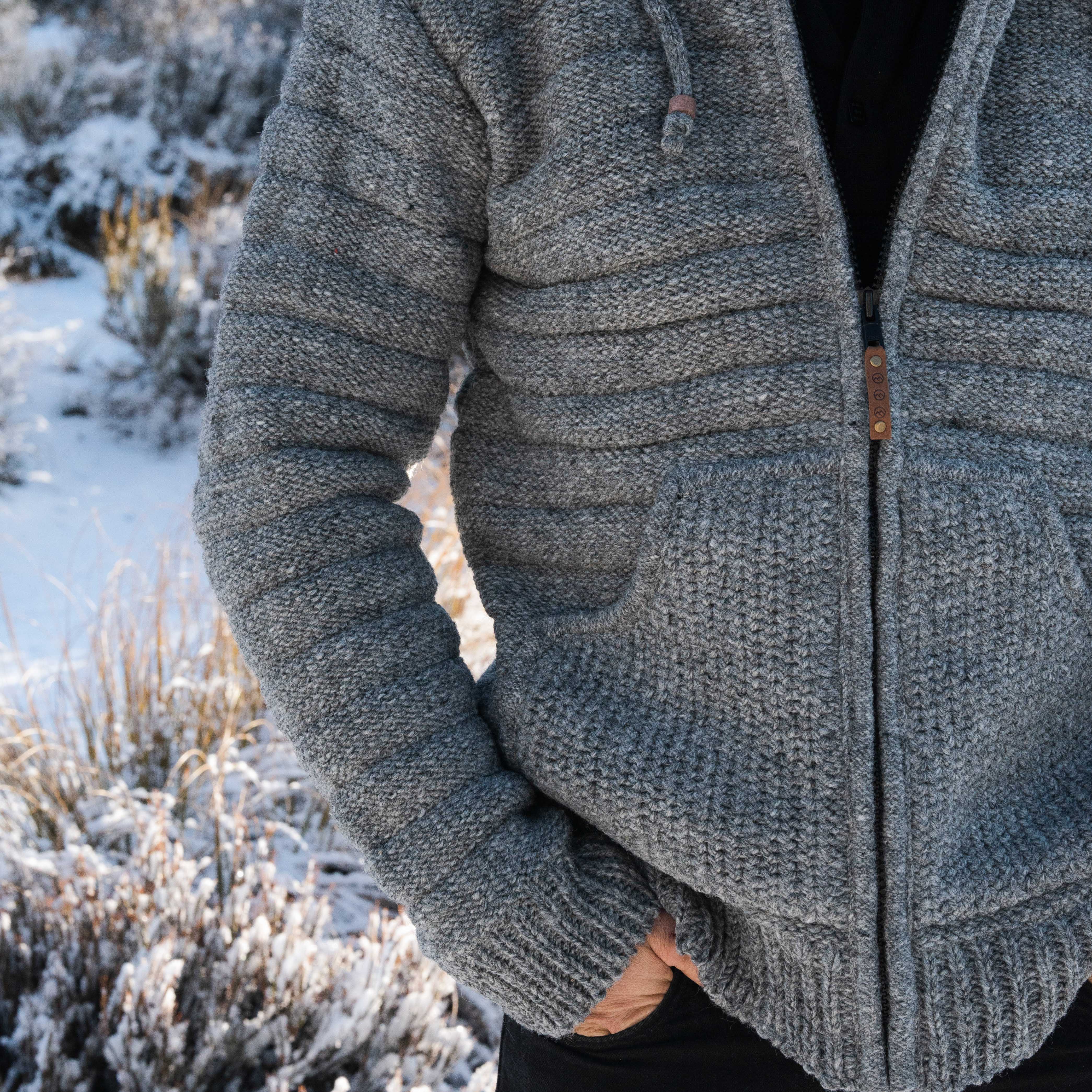 Men's Byron Bay NZ Wool Jacket - Grey