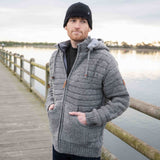 Mens Byron Bay NZ Wool Jacket - Grey