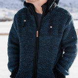 Mens Punakaiki NZ Wool Jacket - Ocean