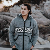 Men's Koru NZ Wool Jacket - Stone Grey