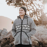 Men's Koru NZ Wool Jacket - Stone Grey