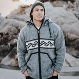 Men's Koru NZ Wool Jacket - Stone Grey