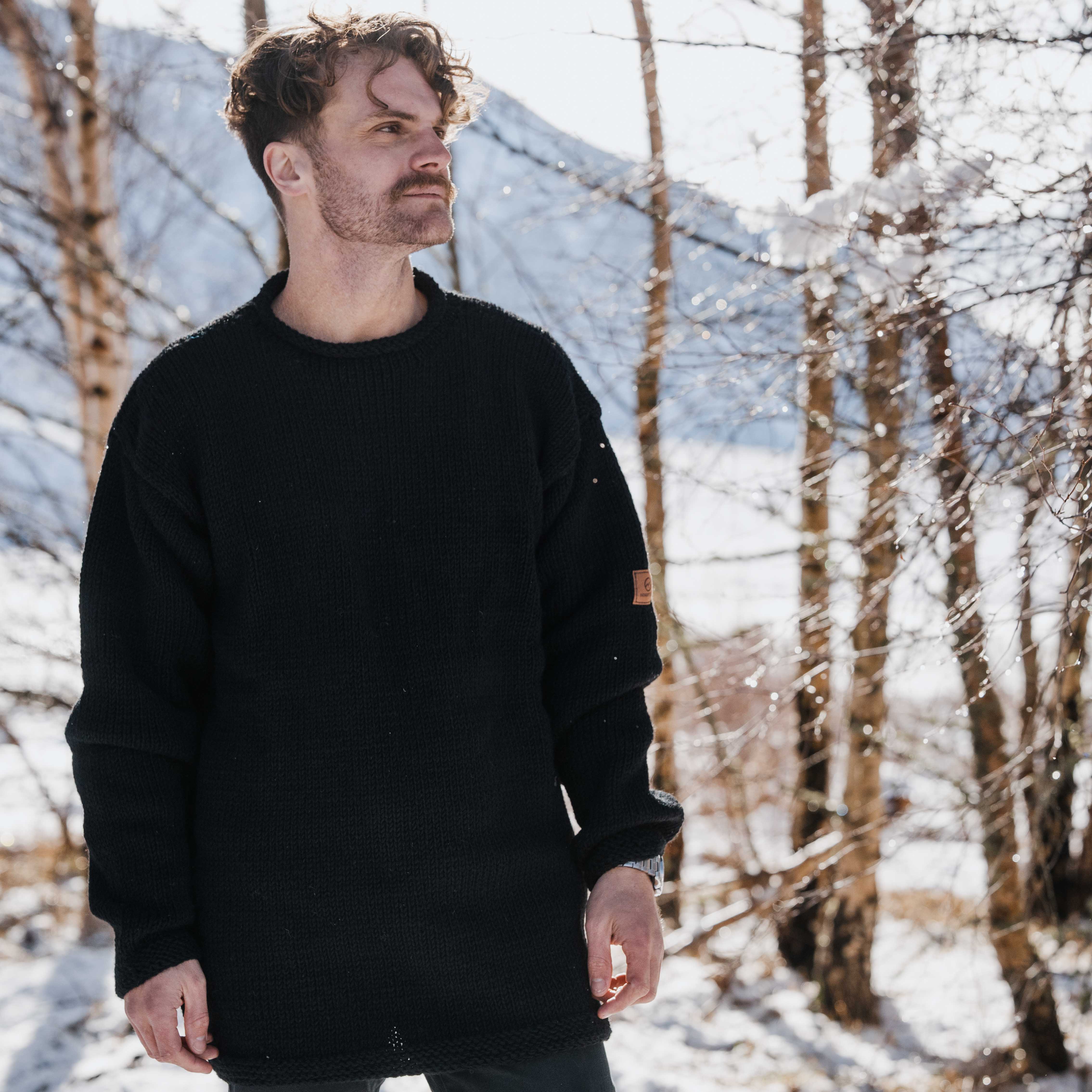 Men's Weekender NZ Wool Jersey - Black