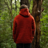 Men's Coastal NZ Wool Jersey - Burnt Orange