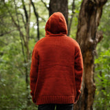 Men's Coastal NZ Wool Jersey - Burnt Orange