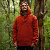 Men's Coastal NZ Wool Jersey - Burnt Orange