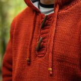 Men's Coastal NZ Wool Jersey - Burnt Orange