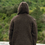 Men's Coastal NZ Wool Jersey - Dark Natural Brown