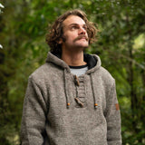 Men's Coastal NZ Wool Jersey - Natural Brown