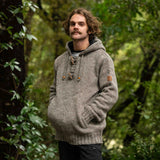 Men's Coastal NZ Wool Jersey - Natural Brown