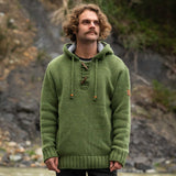 Men's Coastal NZ Wool Jersey - Olive