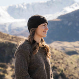 Merino Wool Fisherman Beanie - Black