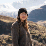 Merino Wool Fisherman Beanie - Black