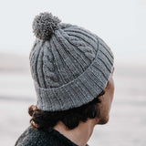 Merino Wool Ohakune Beanie - Grey