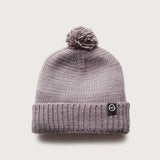Merino Pom Pom Beanie - Grey