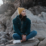 Merino Pom Pom Beanie - Mustard