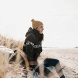 Merino Pom Pom Beanie - Mustard