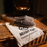 NZ Wool Slippers - Dark Natural Brown