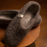 NZ Wool Slippers - Dark Natural Brown