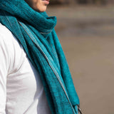 Sherpa Scarf/Shawl - Aqua Marine