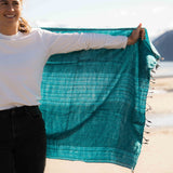 Sherpa Scarf/Shawl - Aqua Marine