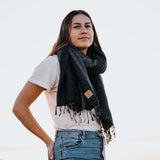 Sherpa Scarf/Shawl - Black