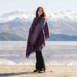 Sherpa Scarf Shawl - Grape