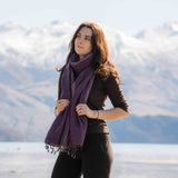 Sherpa Scarf Shawl - Grape