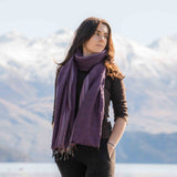 Sherpa Scarf Shawl - Grape