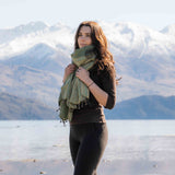 Sherpa Scarf/Shawl - Olive