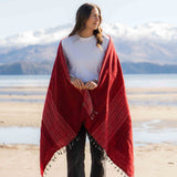 Sherpa Scarf/Shawl - Red