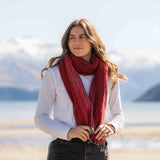 Sherpa Scarf/Shawl - Red