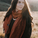 Sherpa Scarf/Shawl - Tangelo