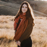 Sherpa Scarf/Shawl - Tangelo