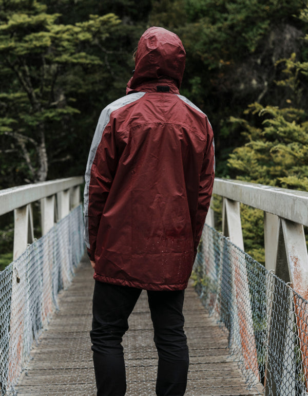 Ventura Waterproof Rain Jacket - Men Red - Mount Kiwi