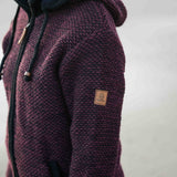 Womens Punakaiki NZ Wool Jacket - Berry