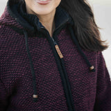 Womens Punakaiki NZ Wool Jacket - Berry