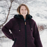 Women's Punakaiki NZ Wool Jacket - Berry