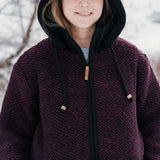 Women's Punakaiki NZ Wool Jacket - Berry
