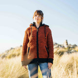 Women's Punakaiki NZ Wool Jacket - Burnt Orange