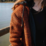 Womens Punakaiki NZ Wool Jacket - Burnt Orange