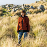 Women's Punakaiki NZ Wool Jacket - Burnt Orange