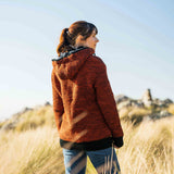 Women's Punakaiki NZ Wool Jacket - Burnt Orange