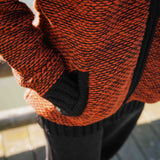 Womens Punakaiki NZ Wool Jacket - Burnt Orange