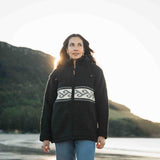 Womens Koru NZ Wool Jacket - Charcoal