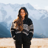 Women's Te Anau NZ Wool Jacket - Charcoal